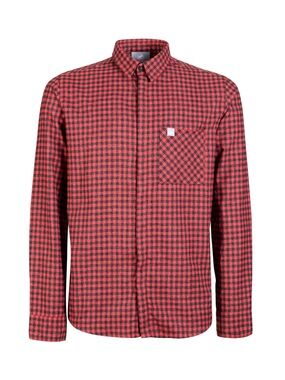 Mammut Men’s Winter Collared Plaid Button Down Shirt Red/Grey XL